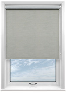 Solento (Blackout), Crisp Grey - Roller Blind